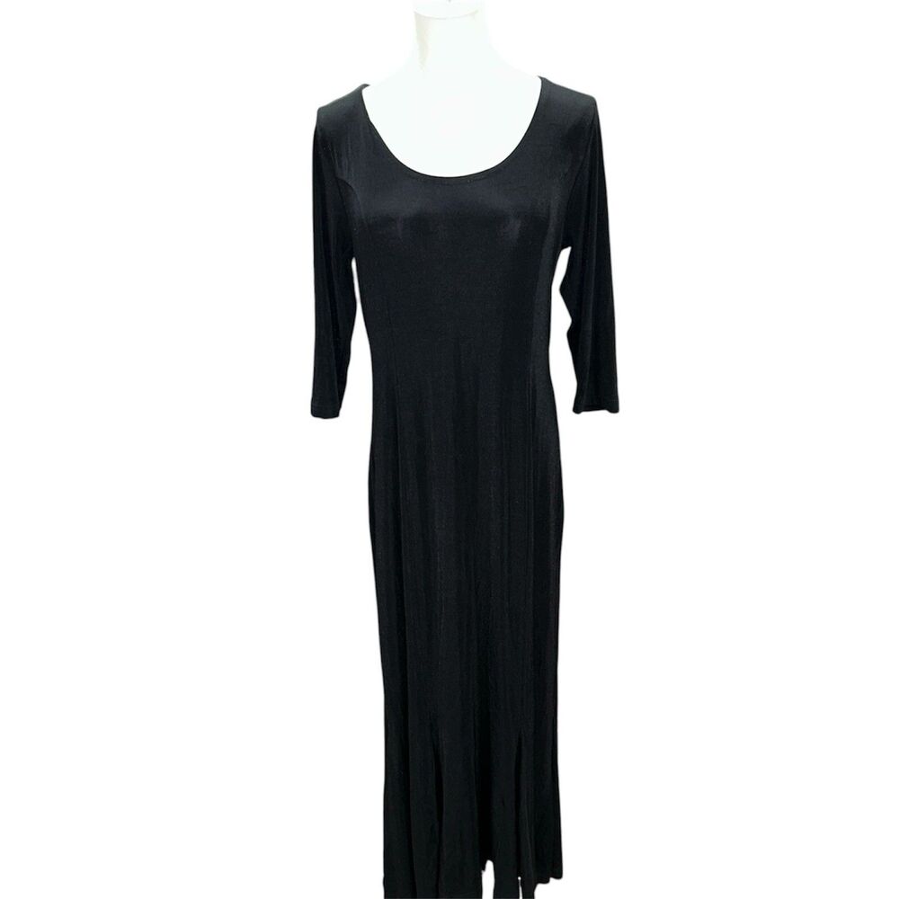 Carolyn Strauss Women's Black Long Dress Size Medium Elegant